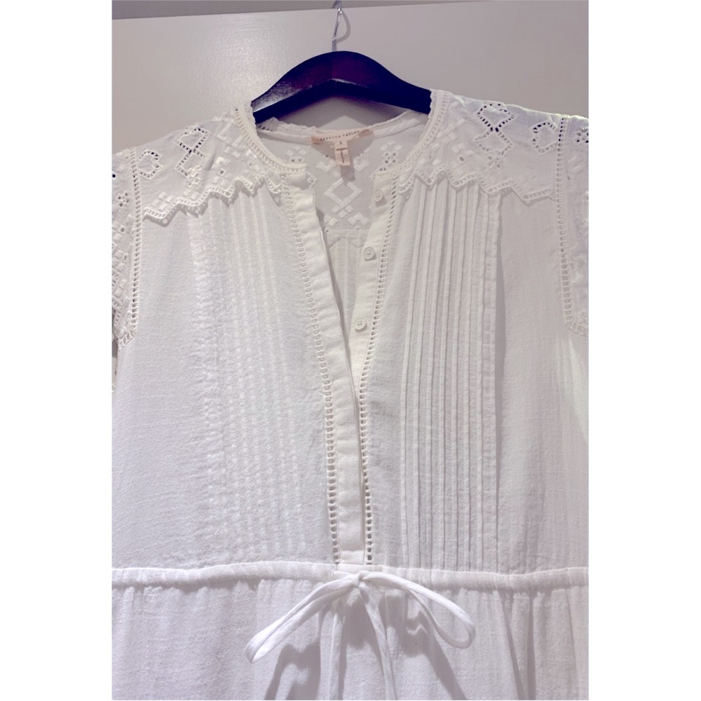 Rebecca Taylor white midi dress - Picture 5 of 9